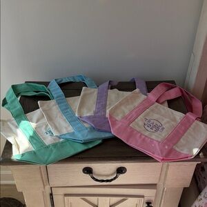 One complete set of (4) Trader Joe’s Spring Color Tote Bags that dropped TODAY!